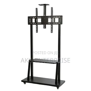 60 to 100 Plus Tv Stand With Wheels Mobile Tv Stand