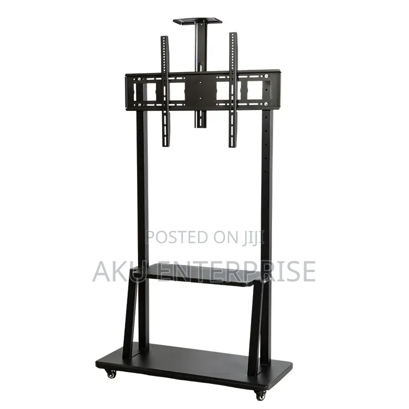 60 to 100 Plus Tv Stand With Wheels Mobile Tv Stand