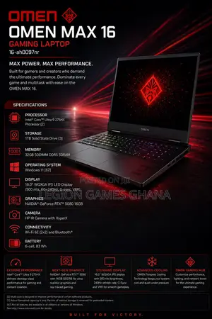 New Laptop HP Omen 16 32GB Intel Core Ultra 9 SSD 1T