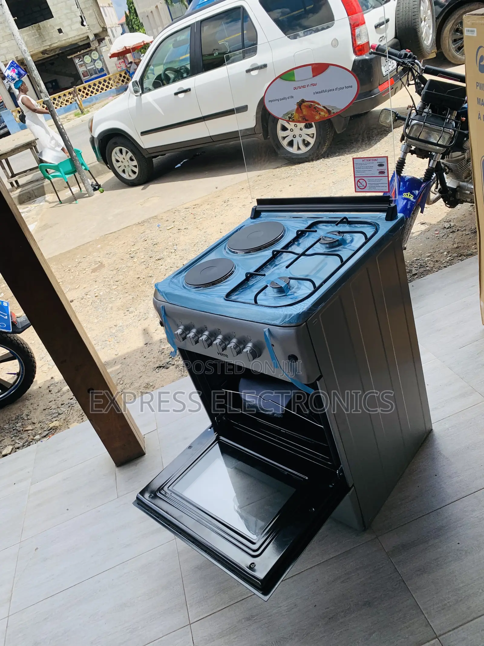 Brabd New 60/60 2-2 Gas Electric Cooker Oven Grill