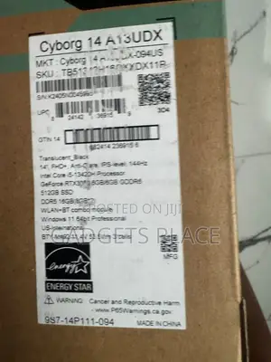 New Laptop MSI Cyborg 14 16GB Intel Core i5 SSD 512GB