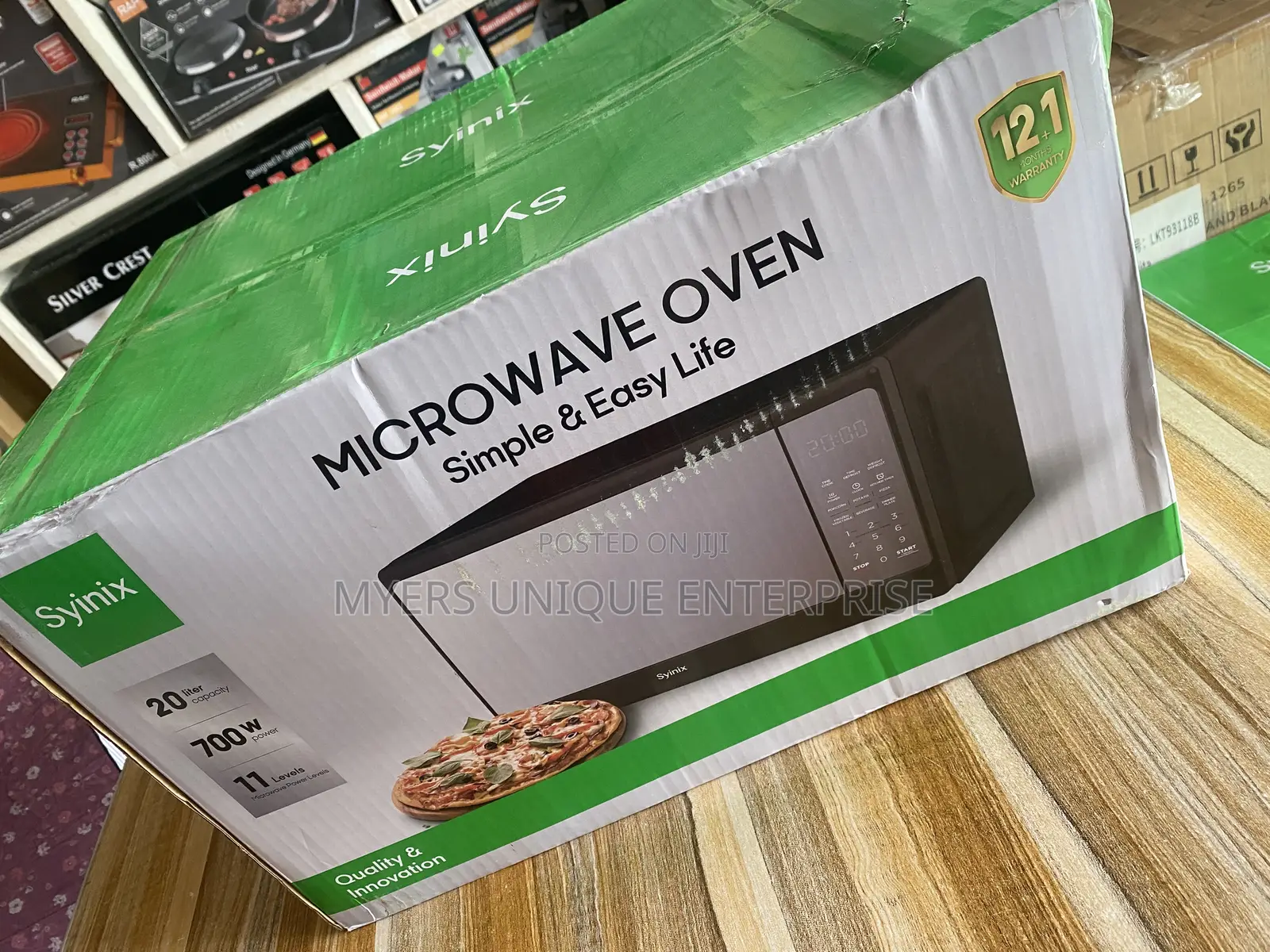 Syinix 700w Digital Microwave Oven 20l-Modern Design