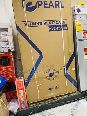 Elegant New Pearl PVC-730 Double Door Display Fridge