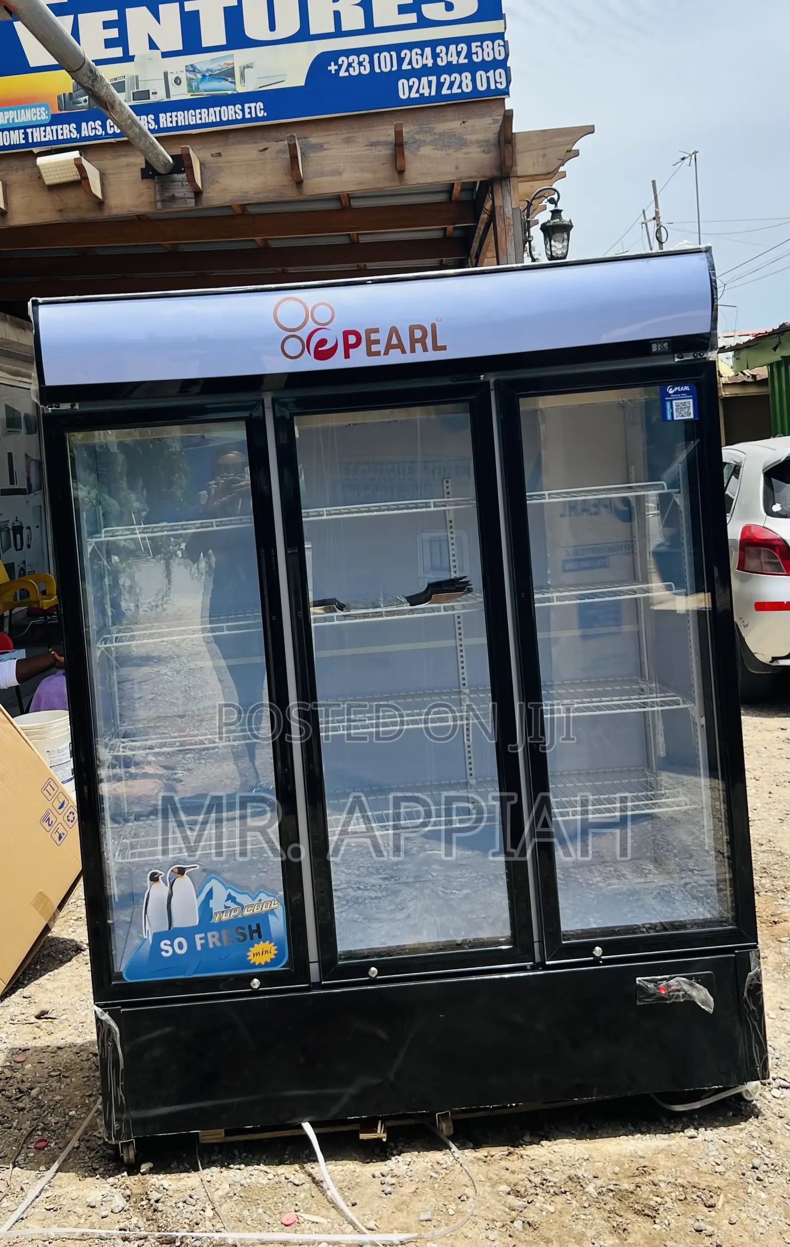 Check Out Pearl 3 Door Beverage Cooler(Glass Door) 