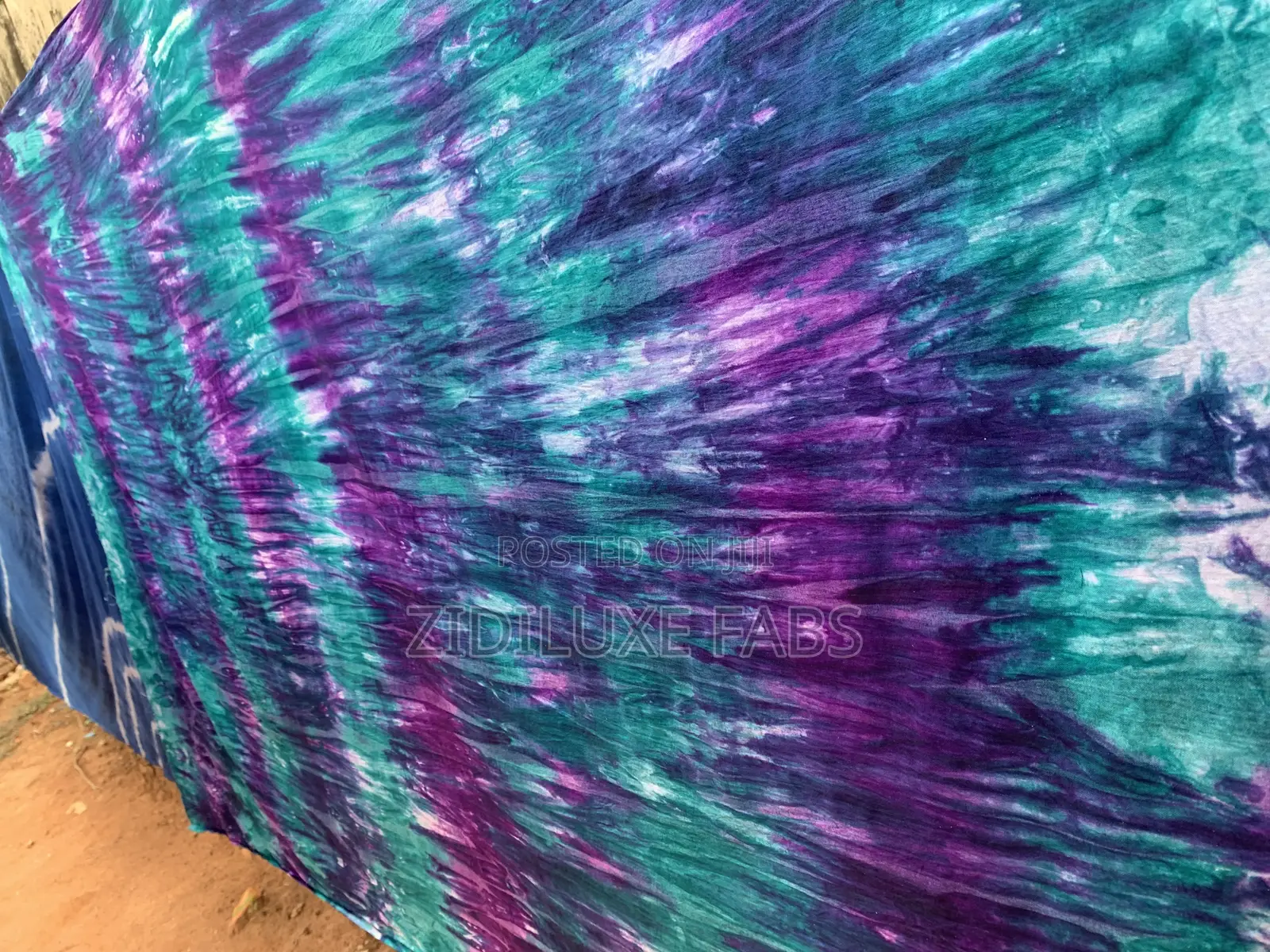 Green and Violet Marble Fabric