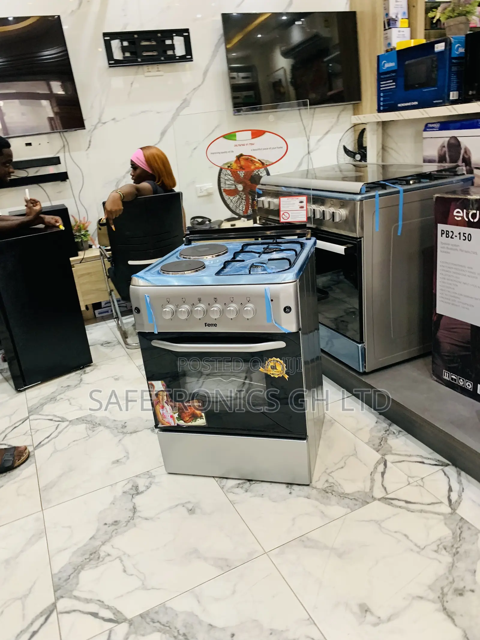 Grab Unique Ferre 60x60cm 2+2 Burner Freestanding Gas Cooker With Oven