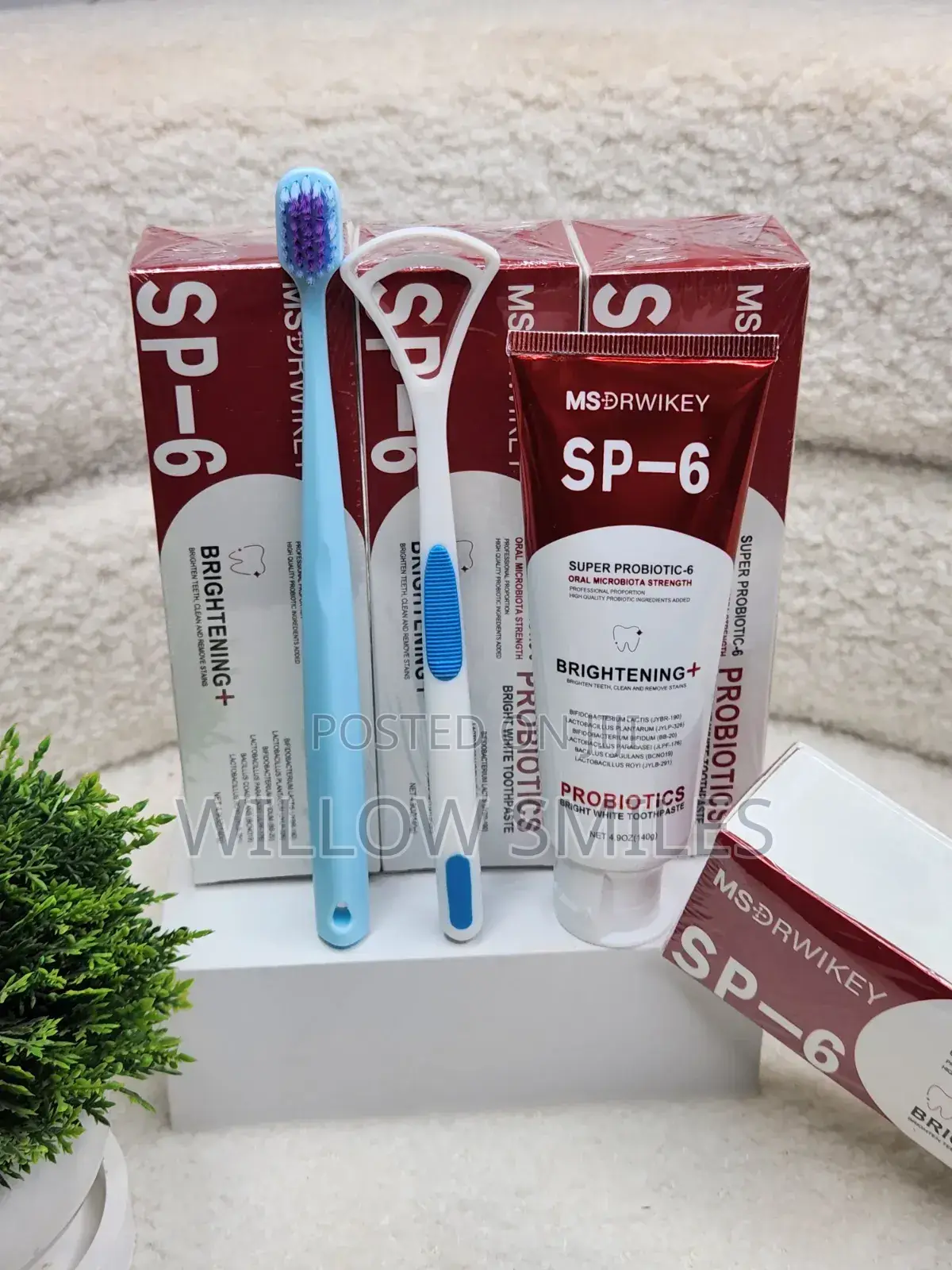 Msdrwikey Sp6 Toothpaste | Tongue Scraper | Teeth Brush