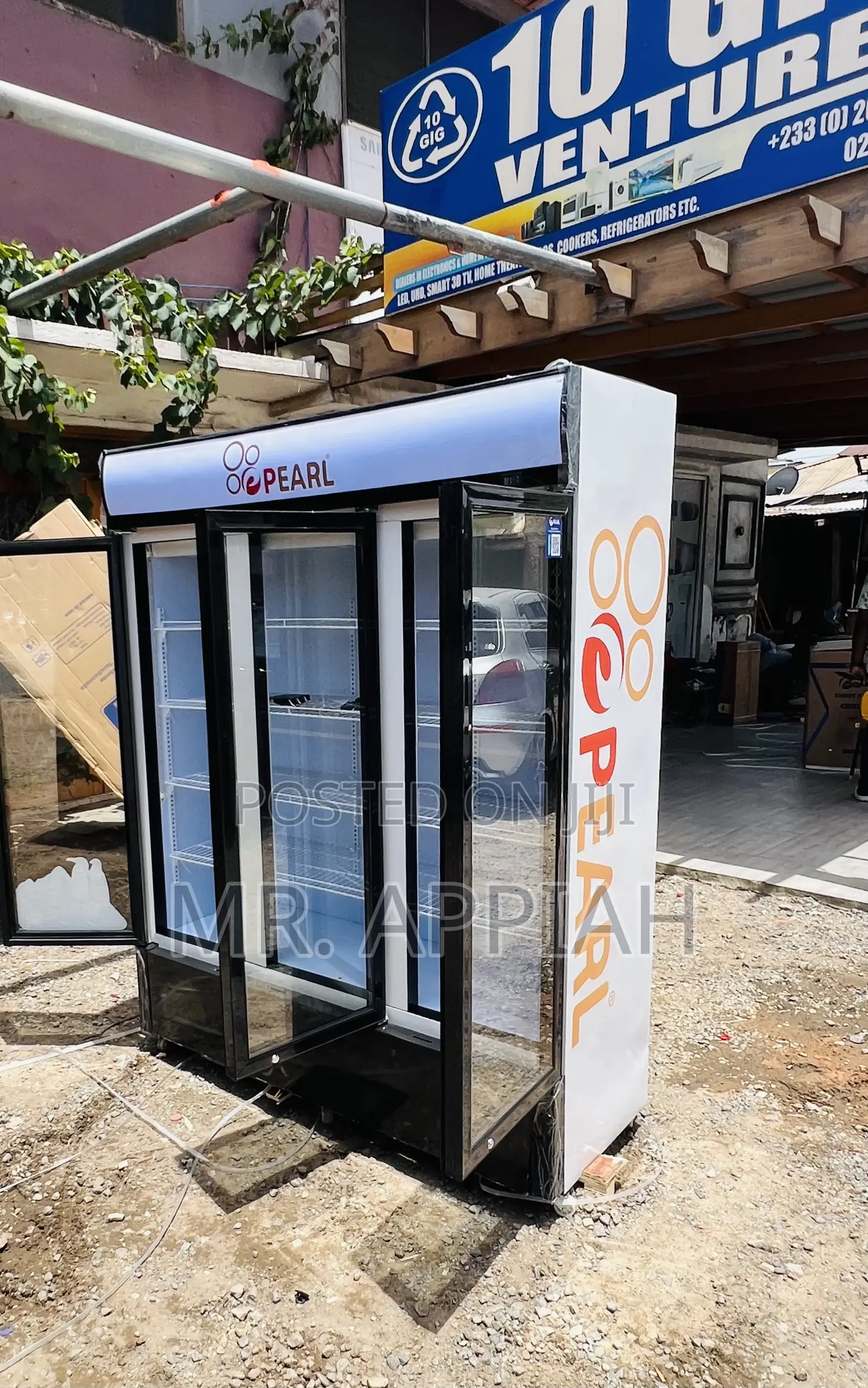 Lovely Design Pearl 3 Door Beverage Cooler(Glass Door)Pvc-150 
