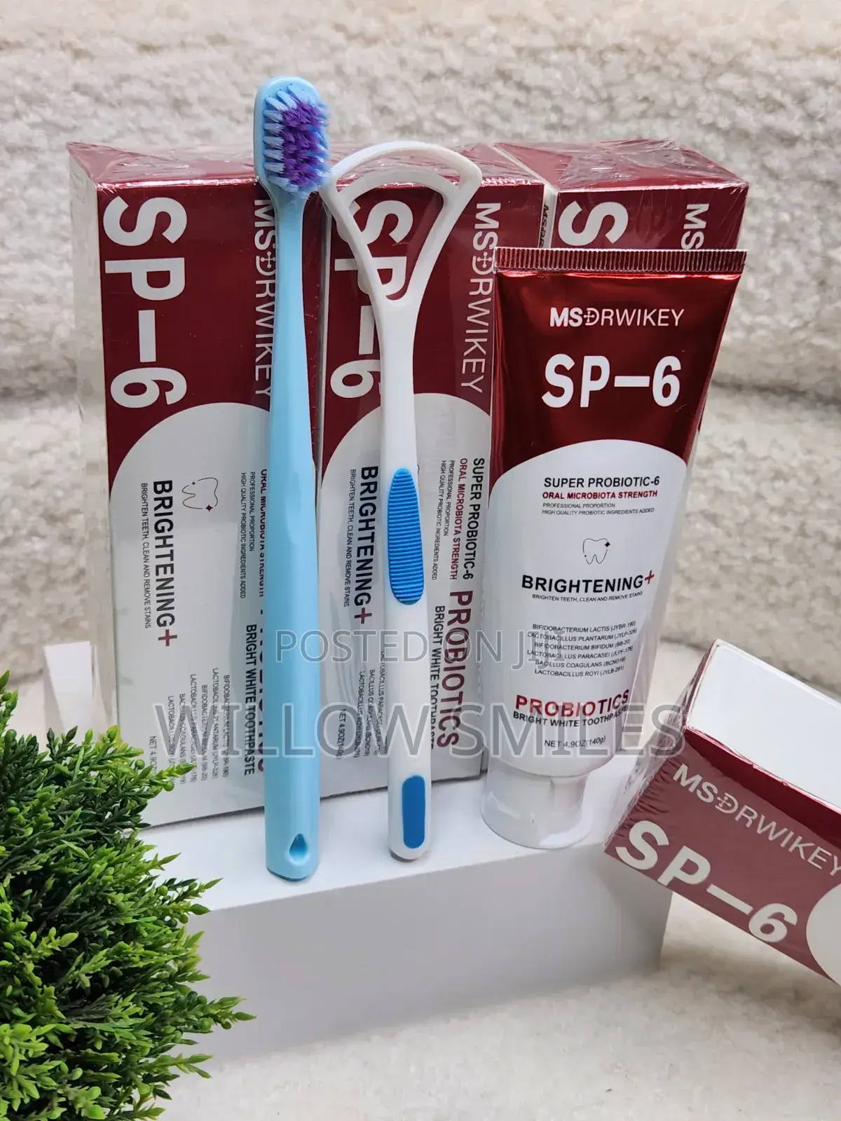 Msdrwikey Sp6 Toothpaste | Tongue Scraper | Teeth Brush