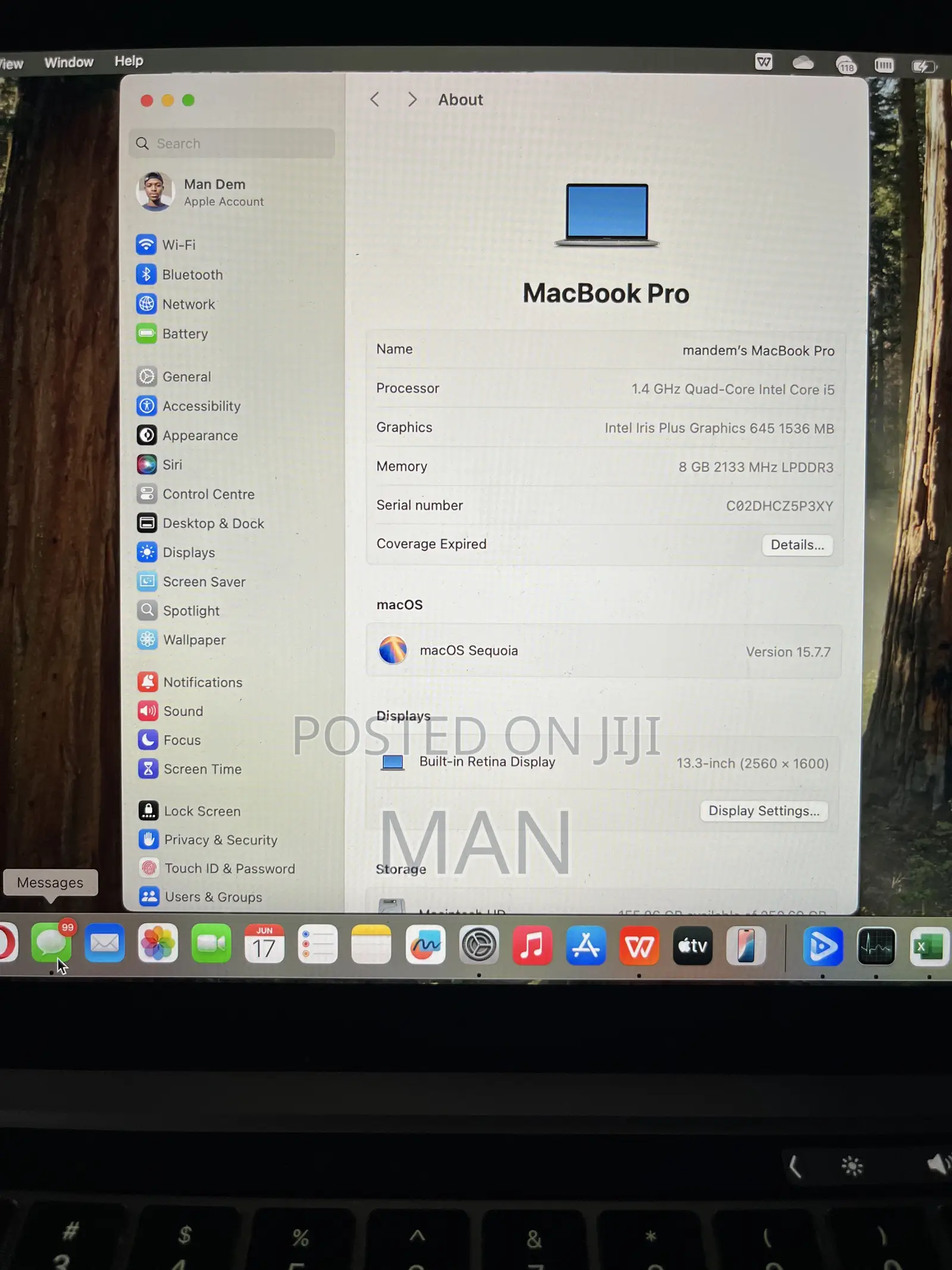 Laptop Apple MacBook Pro 2019 8GB Intel Core i5 SSD 256GB