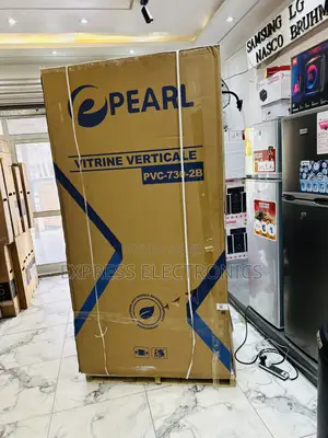 610l Double Door Display Fridge White Pearl