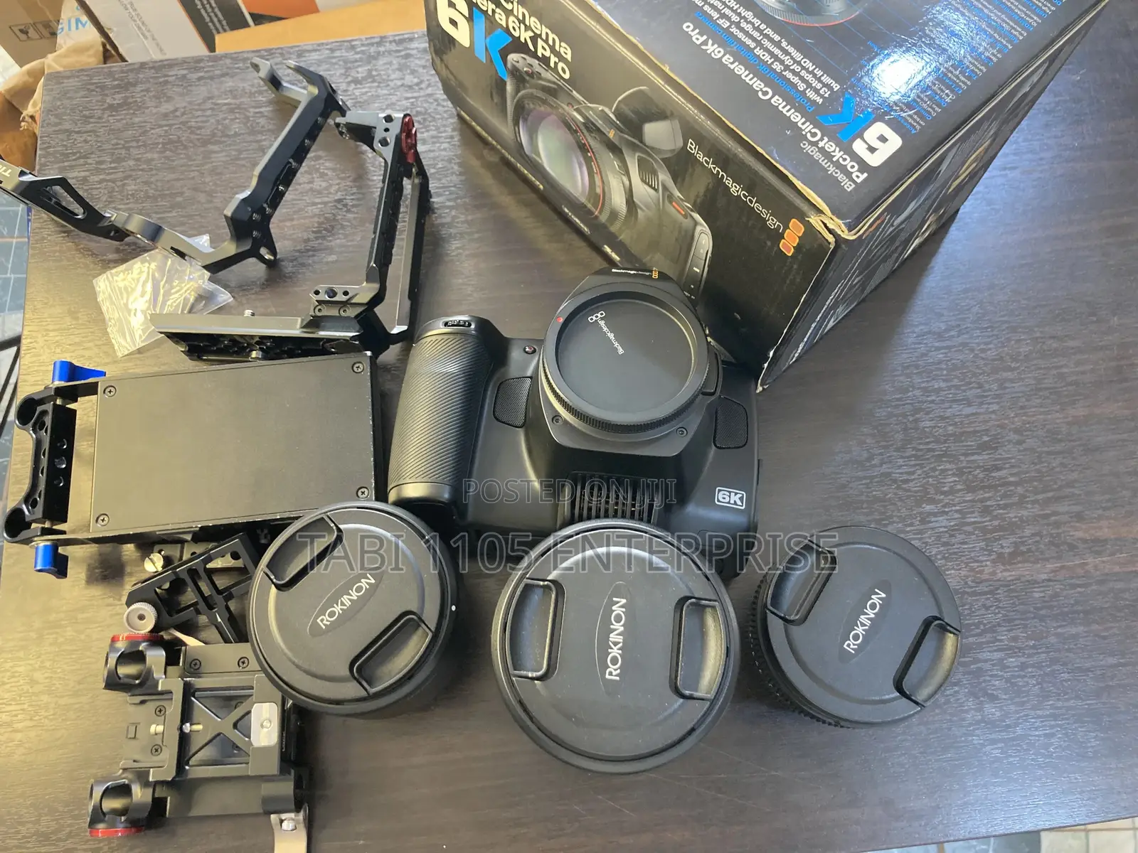Blackmagic 6k Pro + 3 Rokinon Lenses And Camera Cage