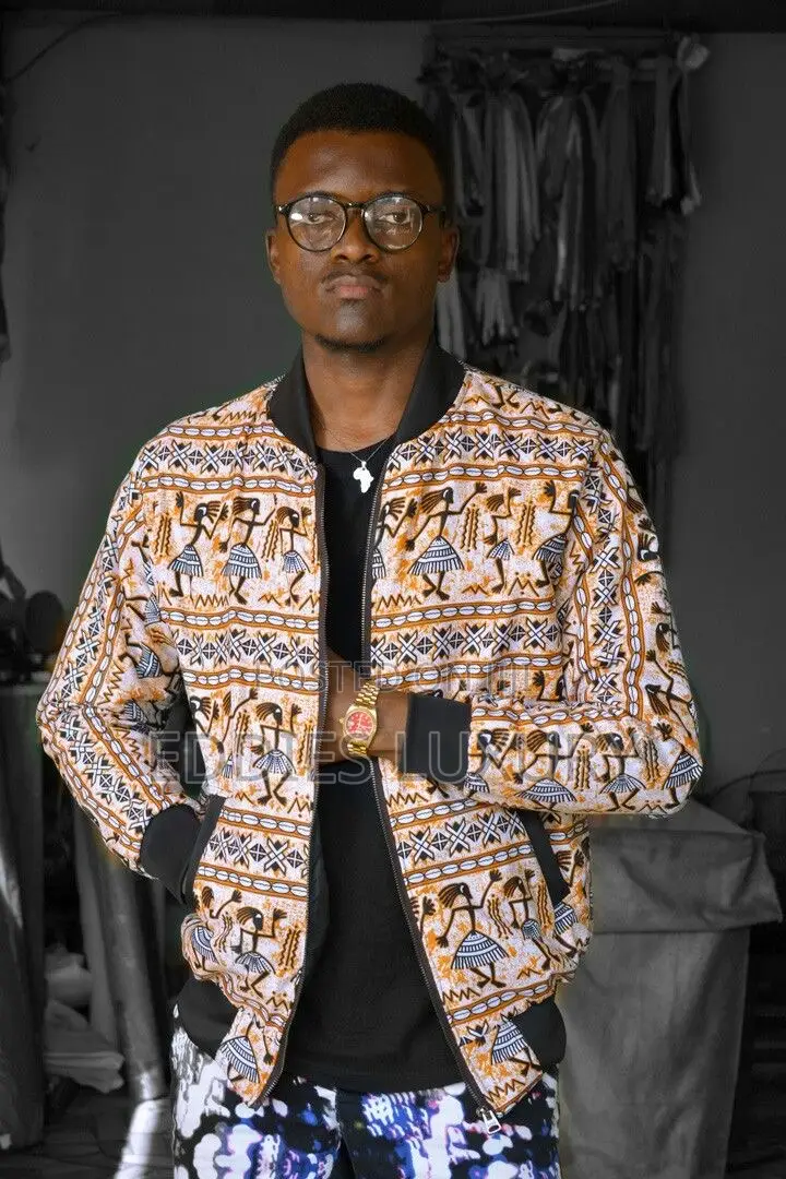 Original Ankara Men Bomber Jacket