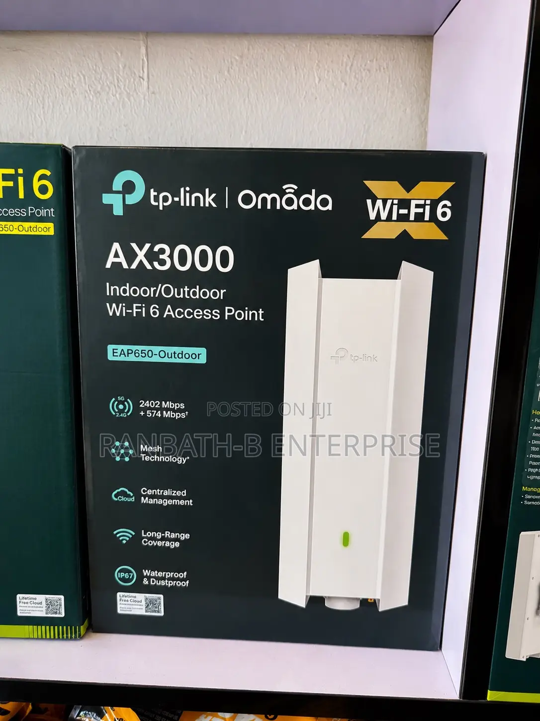 Tp-Link Omada Ax3000 Wi-Fi 6 Outdoor Access Point (Eap650-Outdoor)