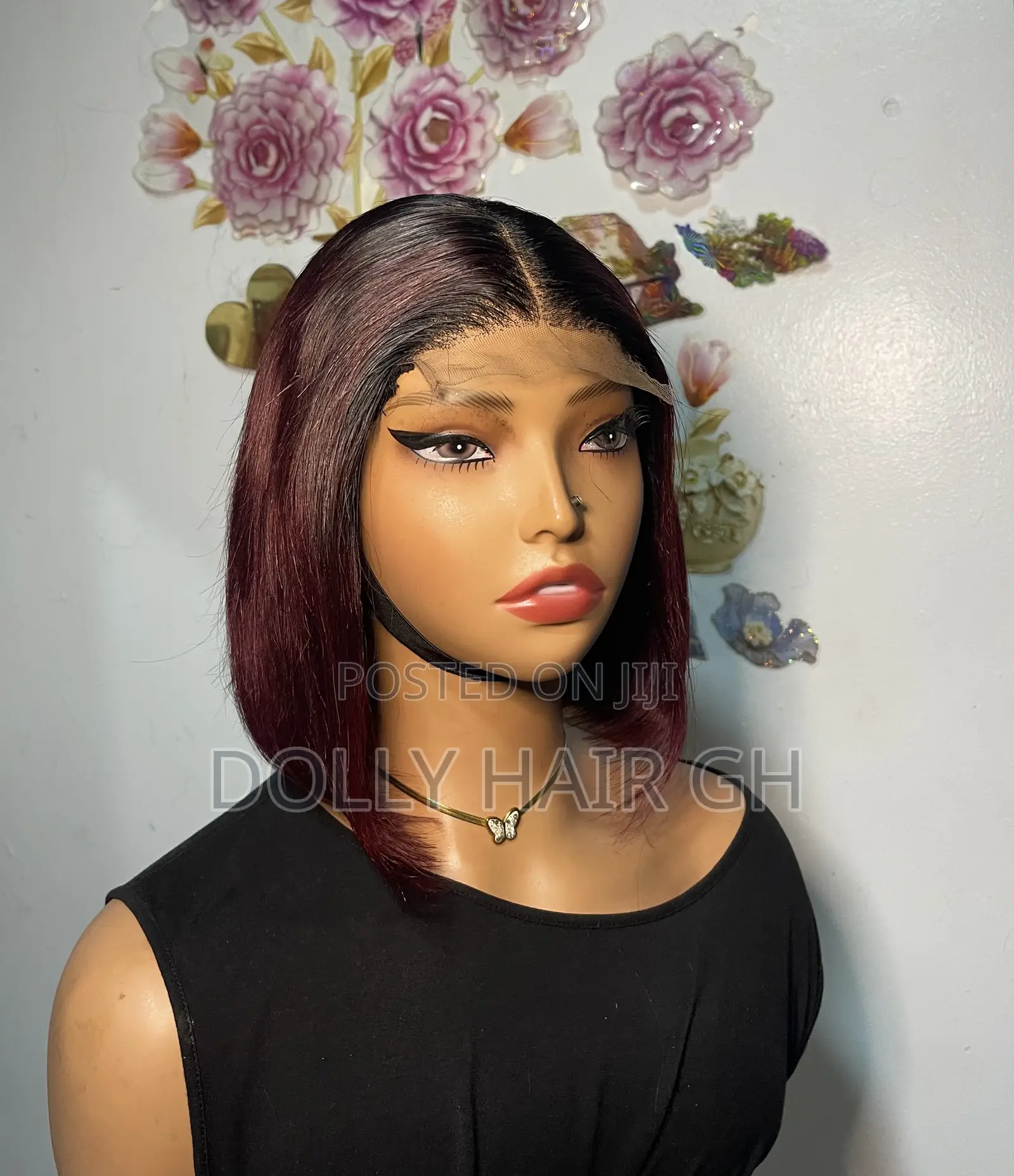 Quality Burgundy Closure Wig