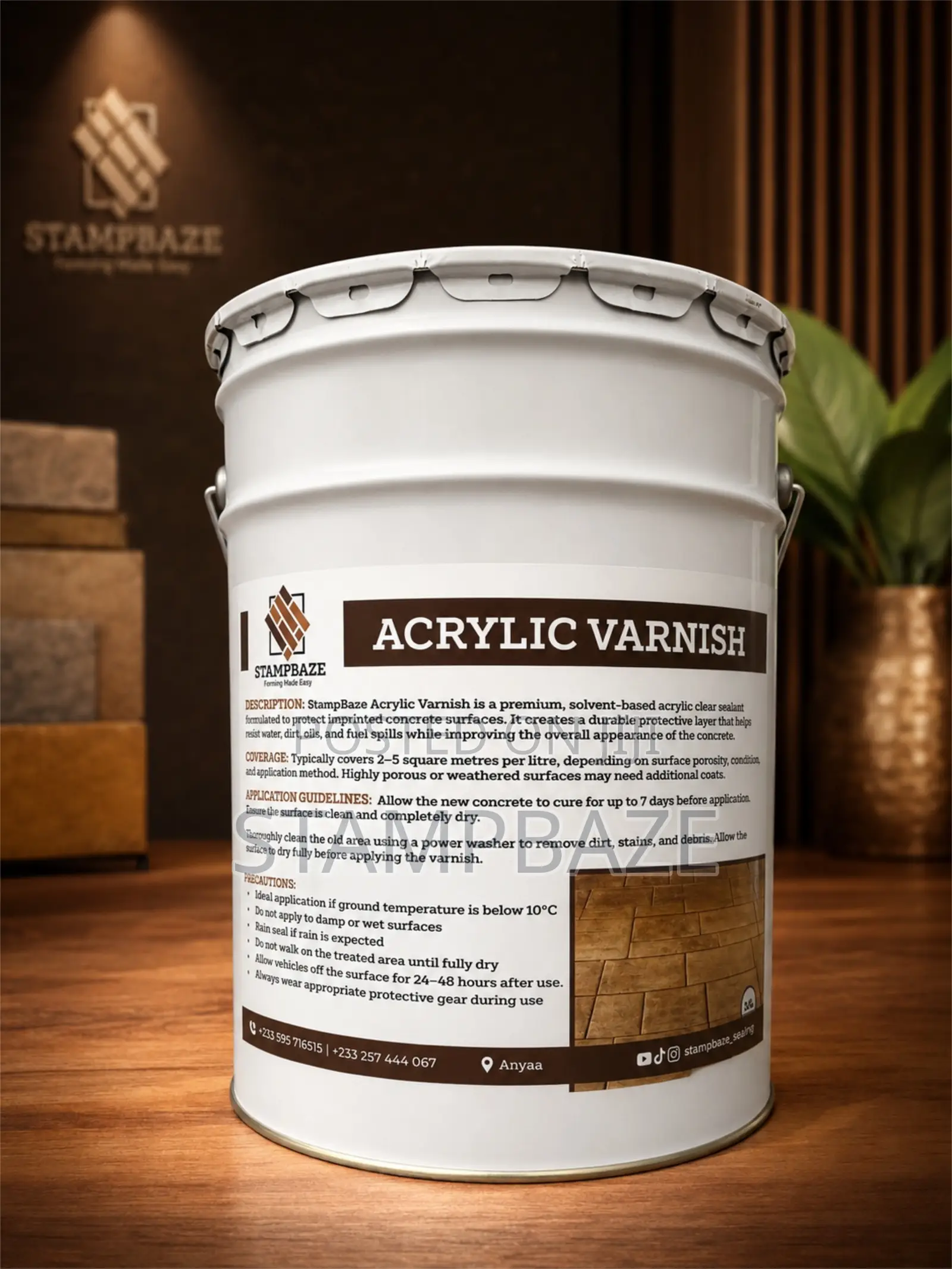 Varnish Polish Sealer for Stamp Concrete