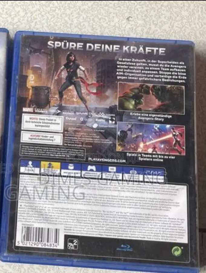 Marvel Avengers Ps4 Disc