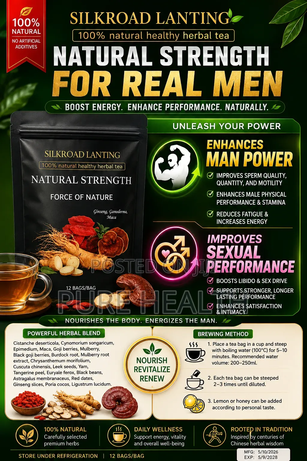 Force of Nature Man Power Tea