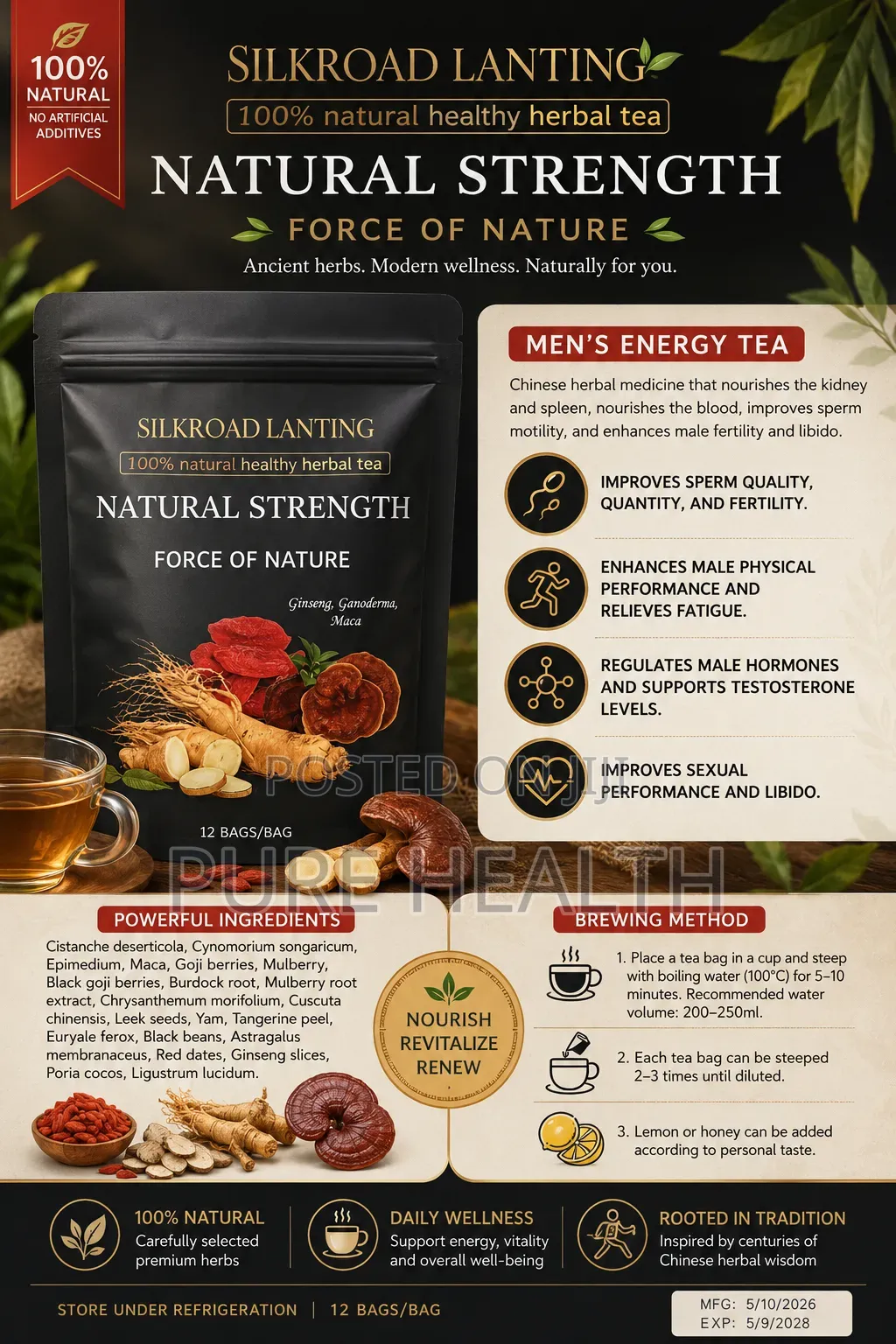 Force of Nature Man Power Tea