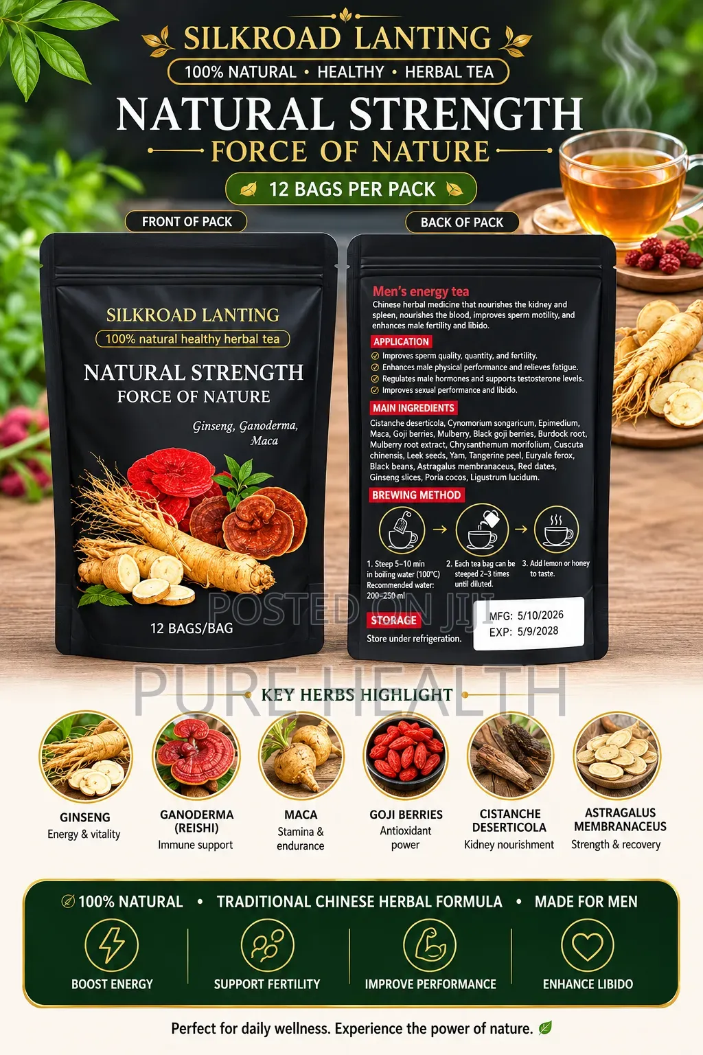 Force of Nature Man Power Tea