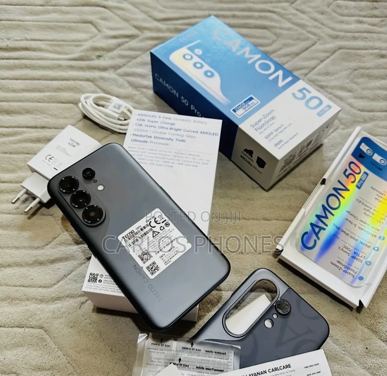New Tecno Camon 50 Pro 256 GB Black