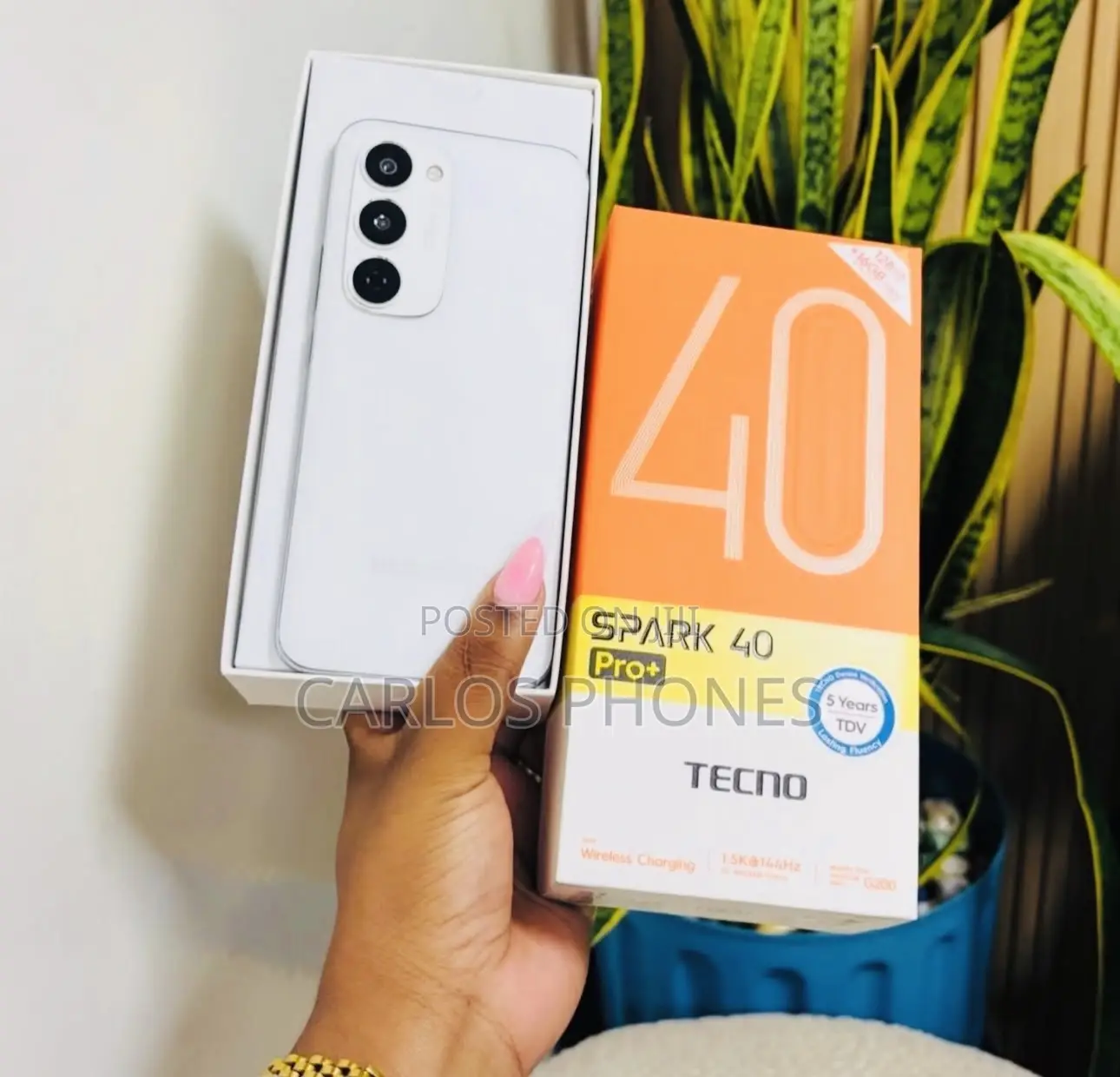 New Tecno Spark 40 Pro+ 256 GB White