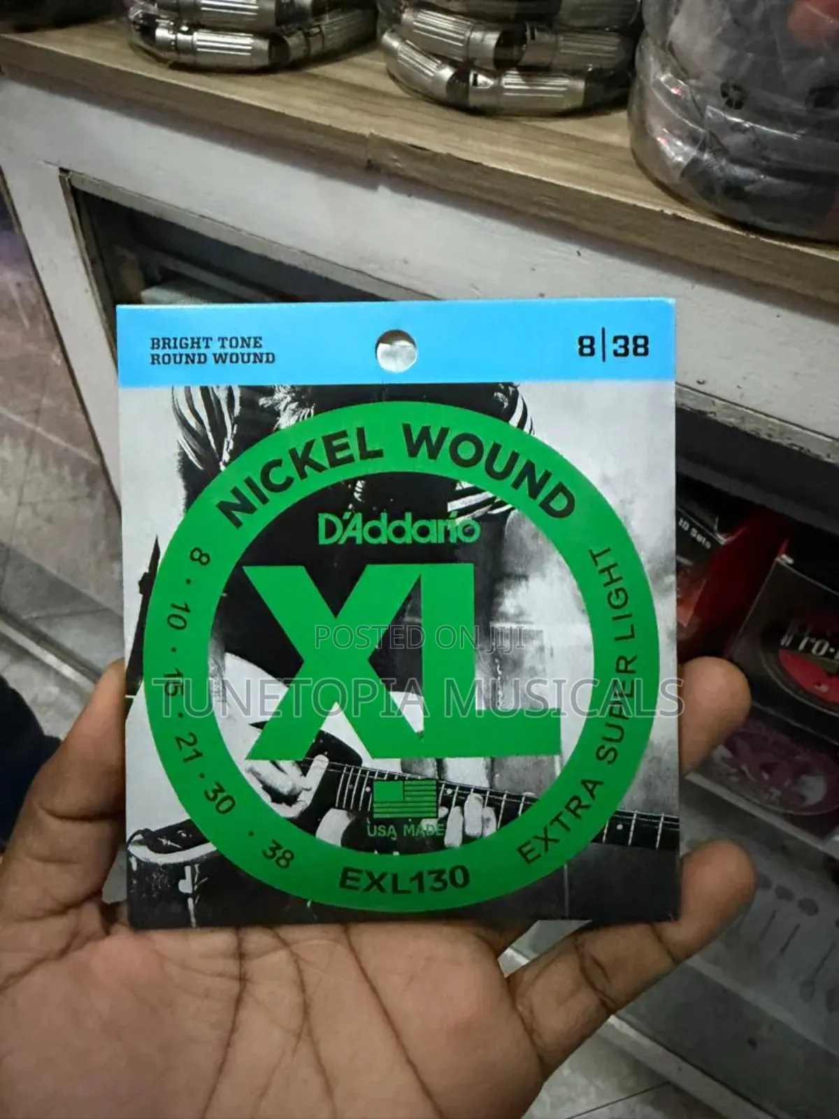 d'Addario Exl130 Nickel Wound Electric Guitar Strings.
