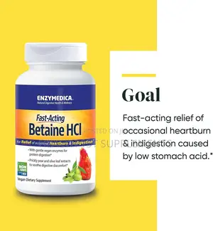 Enzymedica, Fast-acting Betaine Hcl, 120 Veg Capsules