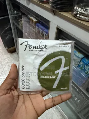 Fender 70xl 80/20 Bronze Extra Light Acoustic Guitar Strings.
