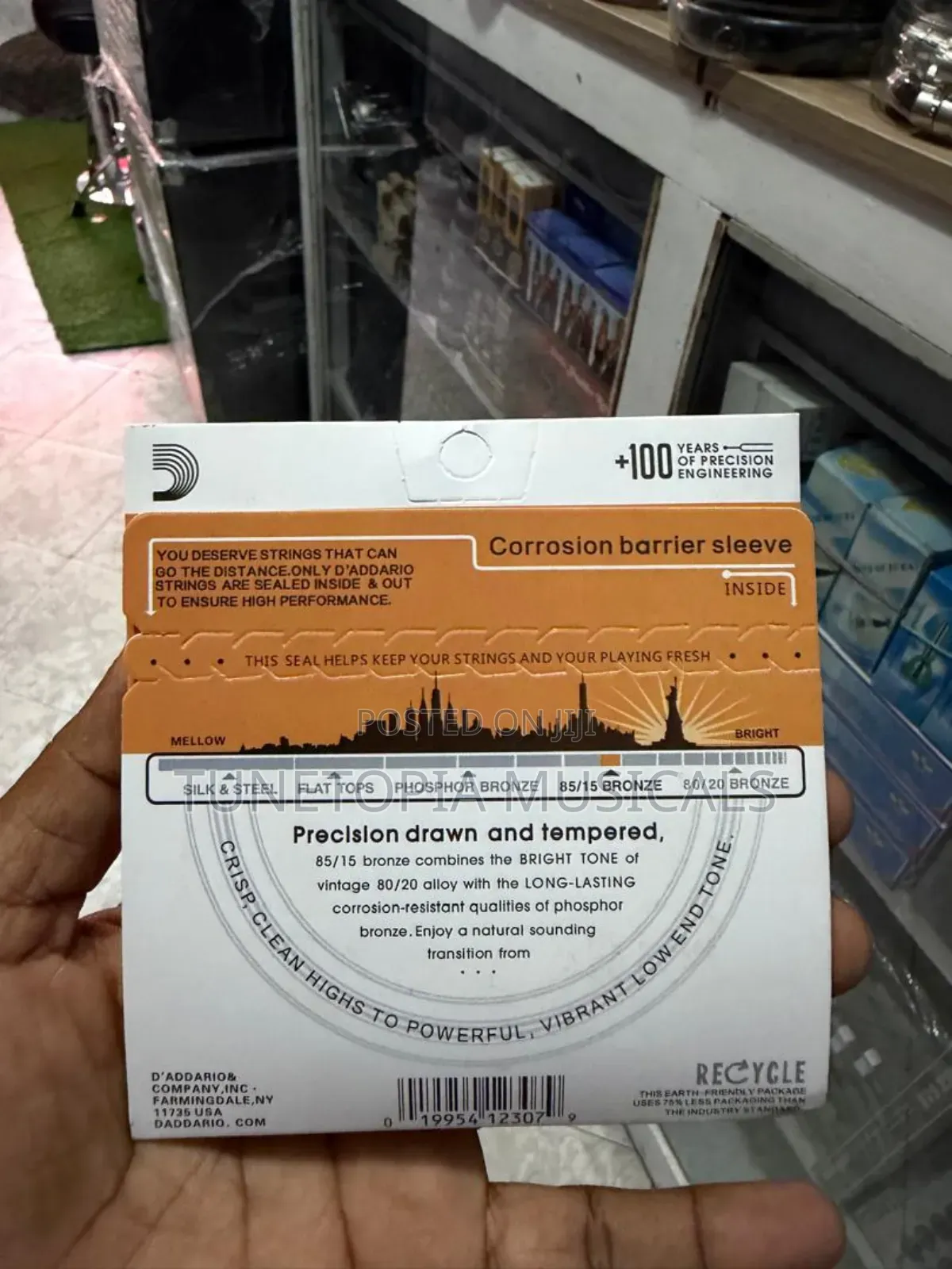 d'Addario Ez900 85/15 Bronze Acoustic Guitar Strings.