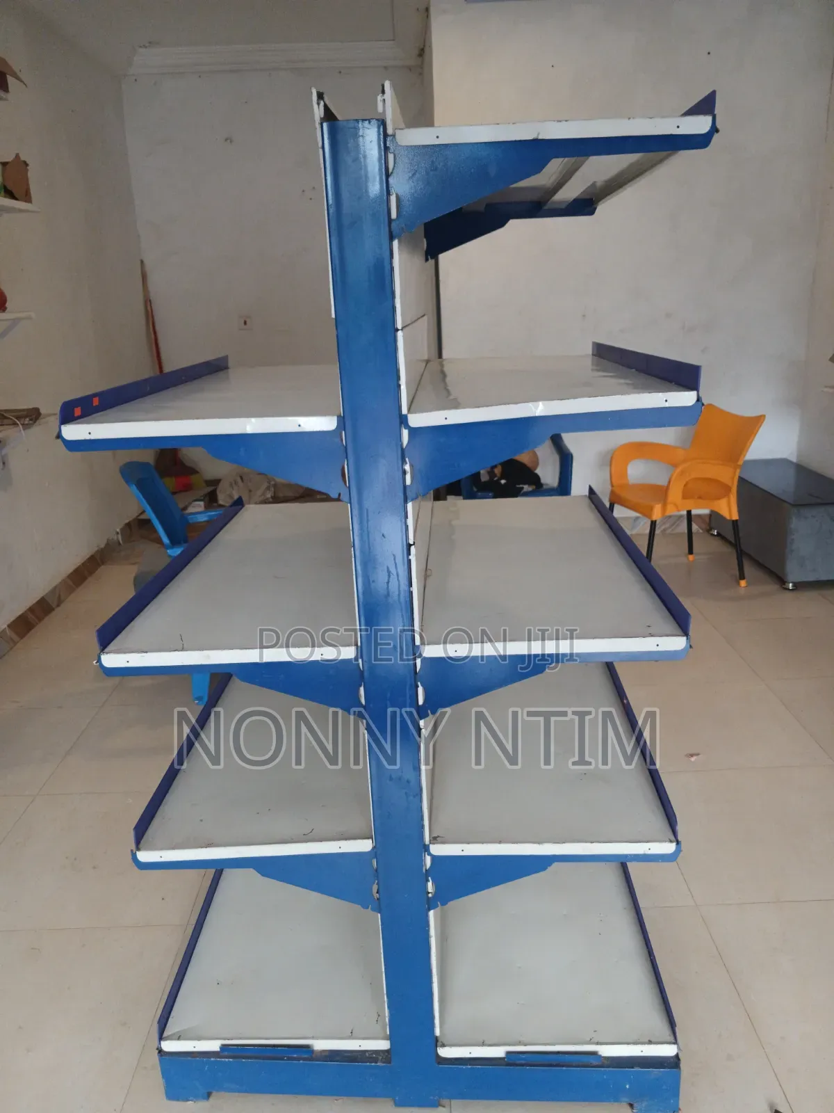 Double Sided End Unit Supermarket Shelves