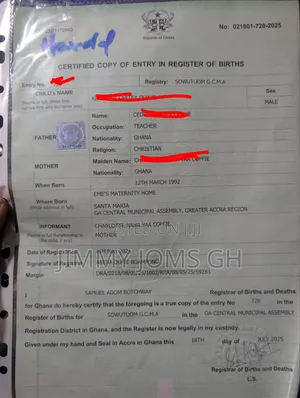 Passport and Birth Certificate