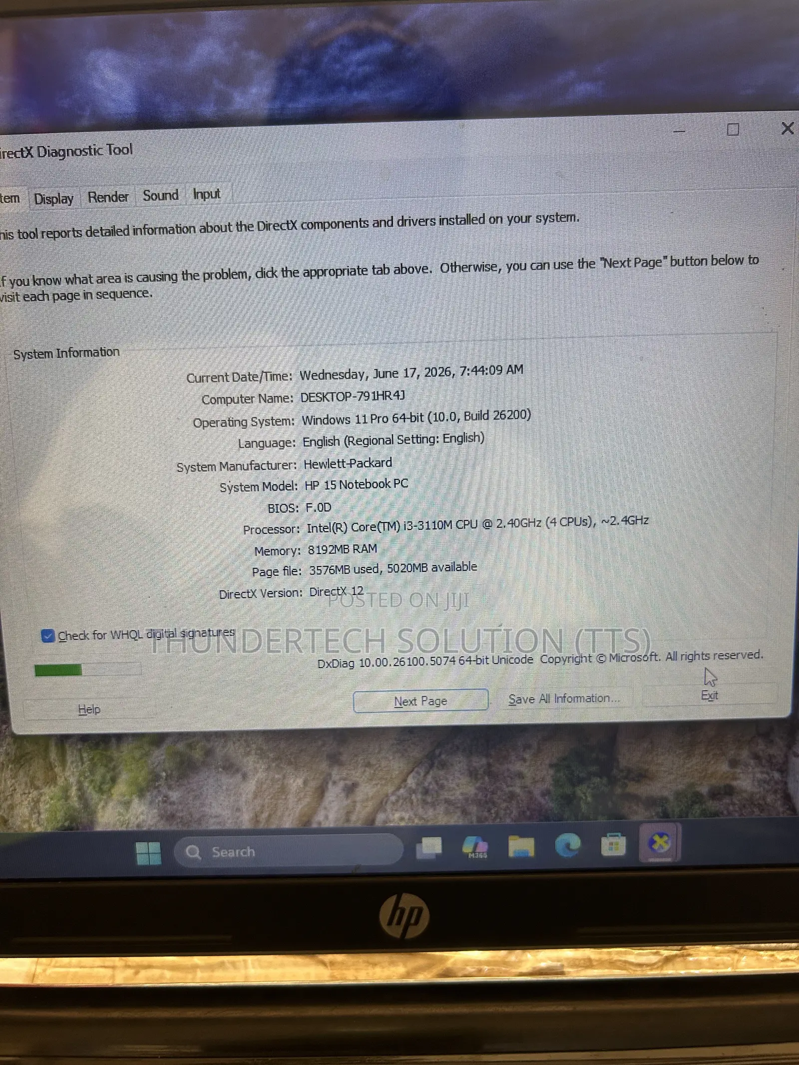 Laptop HP 15 8GB Intel Core i3 HDD 500GB