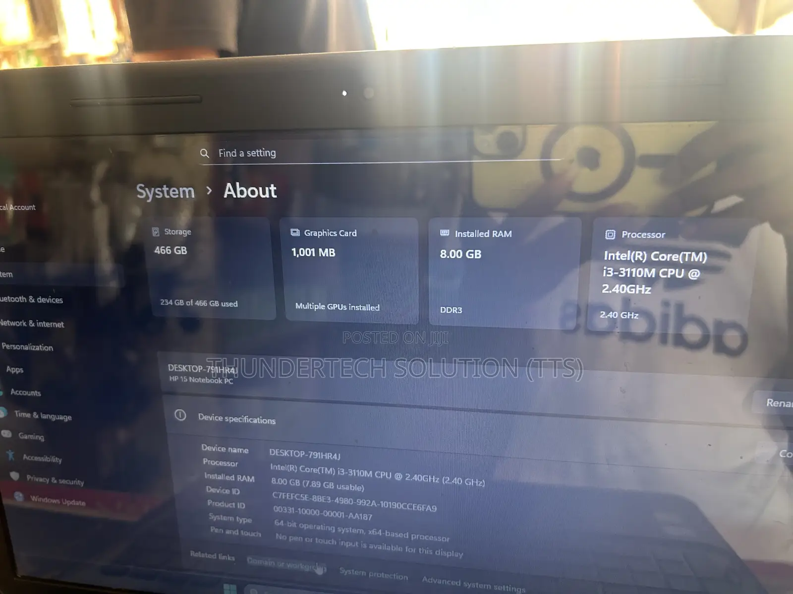 Laptop HP 15 8GB Intel Core i3 HDD 500GB