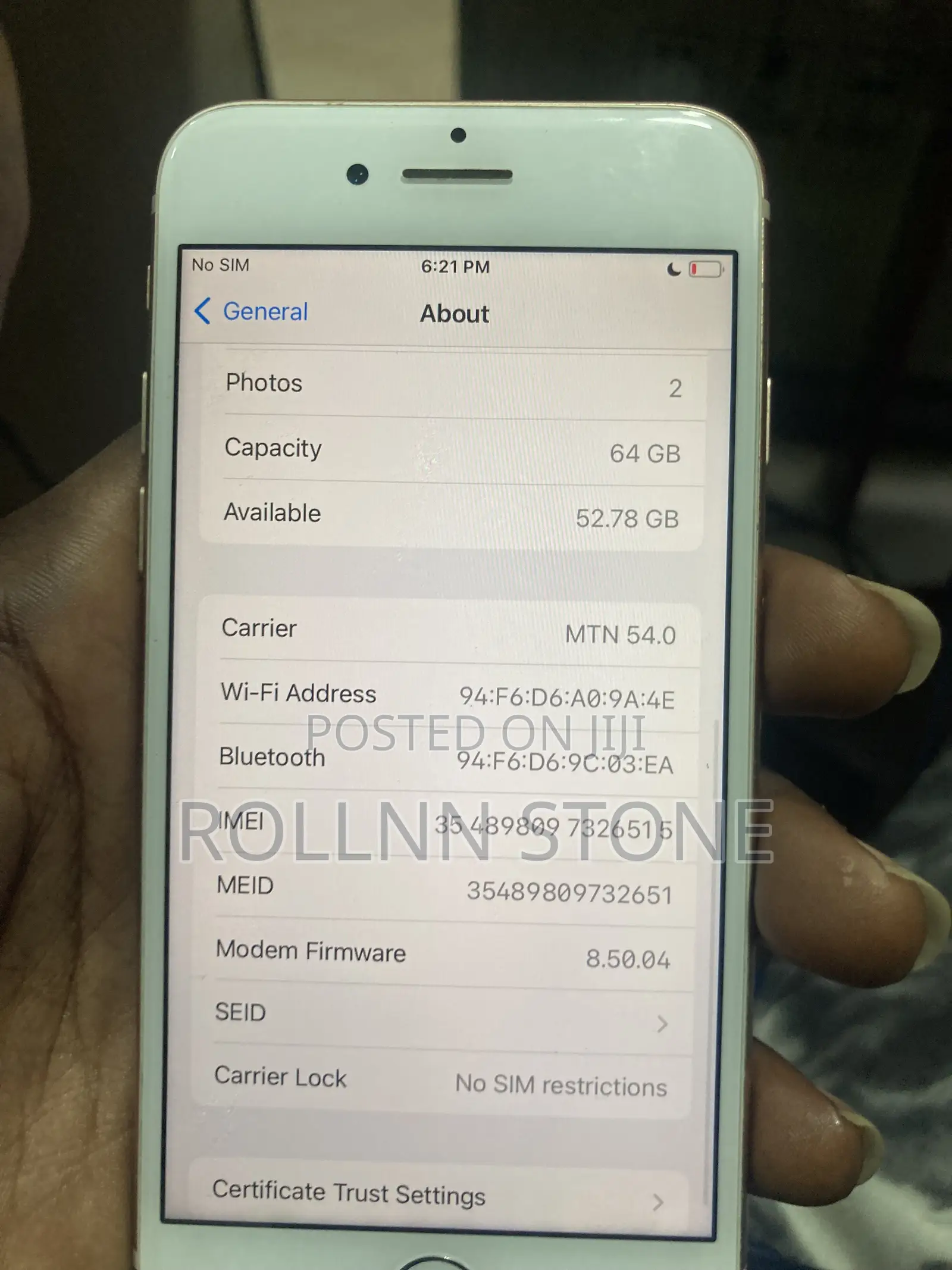 Apple iPhone 8 64 GB Bronze