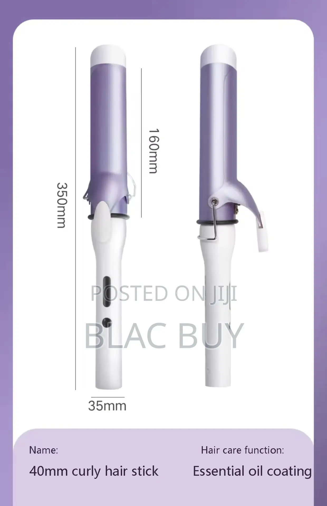 Ceramic Glaze High Temperature Big Barrel Hair Curler Styling Tool