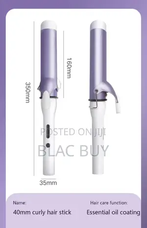 Ceramic Glaze High Temperature Big Barrel Hair Curler Styling Tool