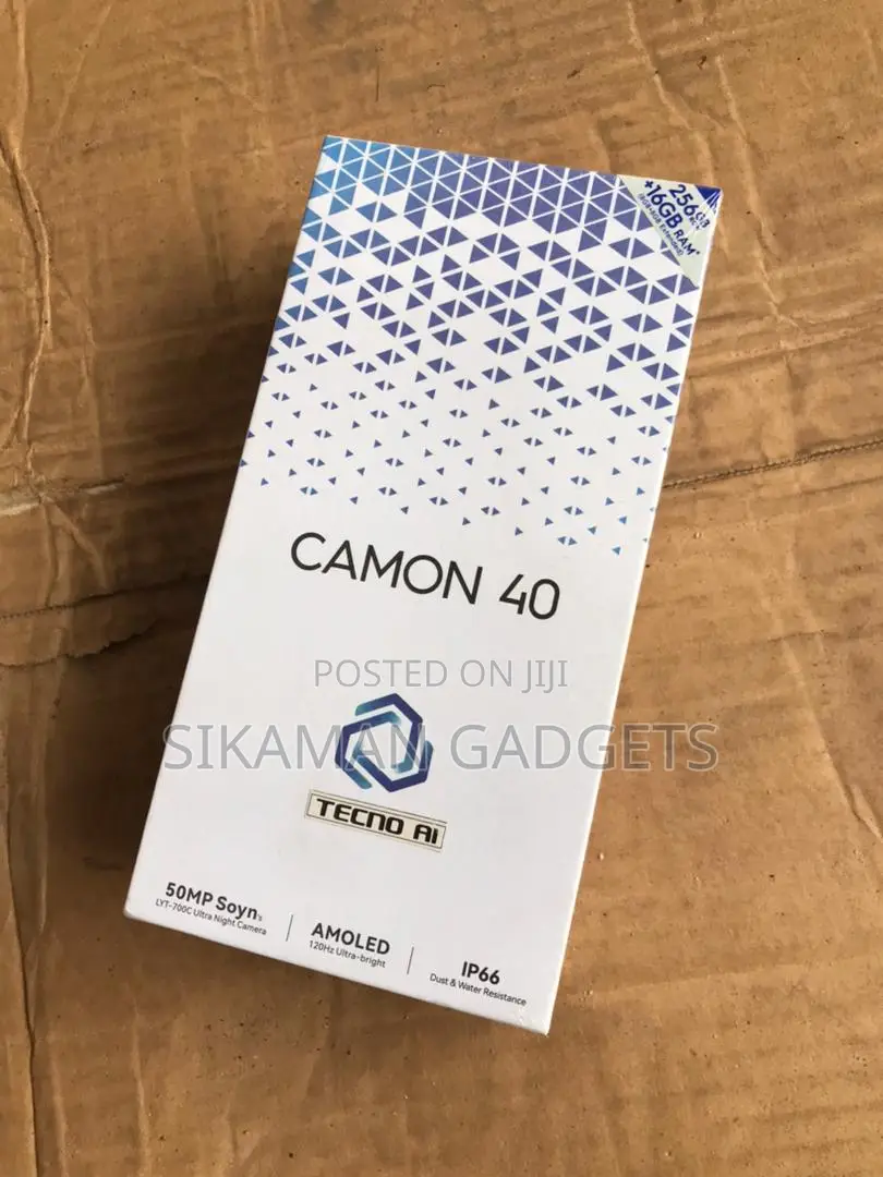 New Tecno Camon 40 256 GB Black