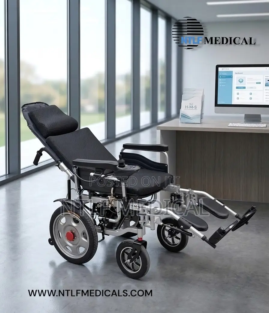 Electric Wheelchair Long Back (Reclinable, Convertible, Foldable)