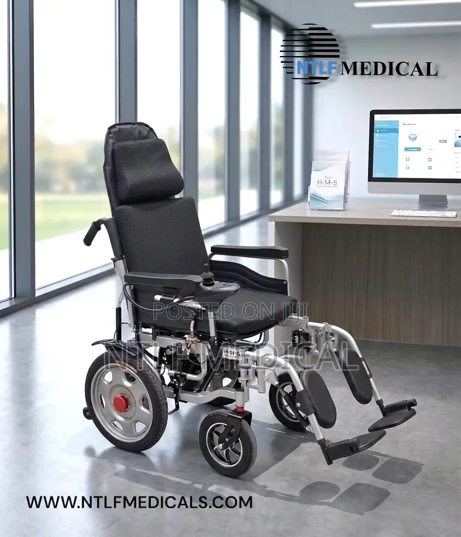 Electric Wheelchair Long Back (Reclinable, Convertible, Foldable)