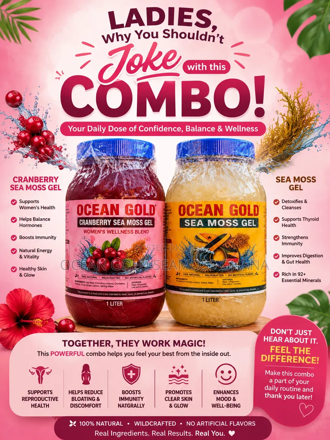 Seamoss Infused With Cranberry