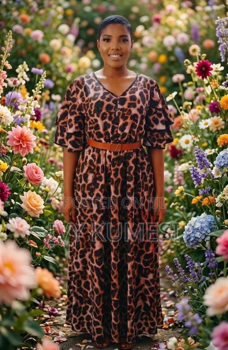 Wild $ Elegant Leopard Print Maxi Dress