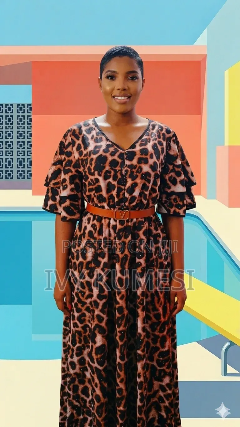 Wild $ Elegant Leopard Print Maxi Dress