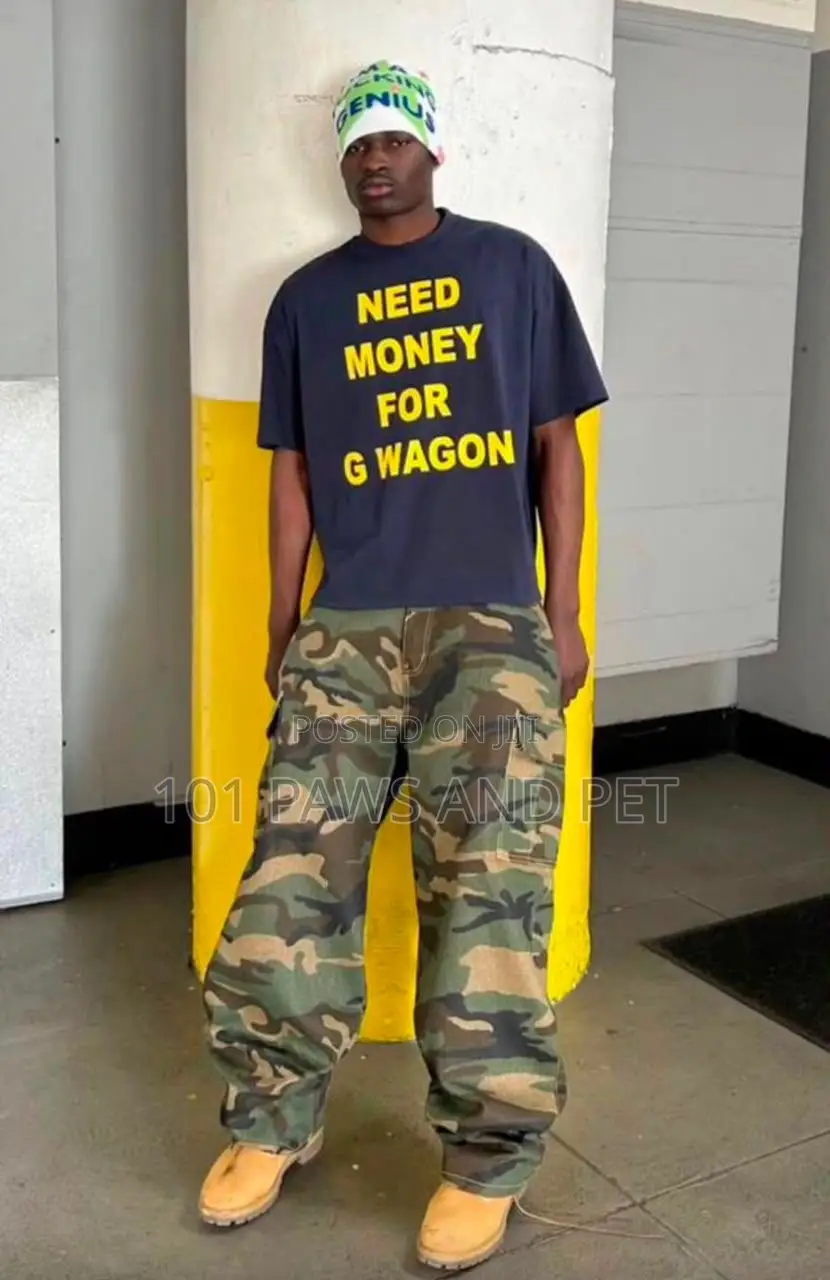 Camouflage Baggy Jeans Trouser