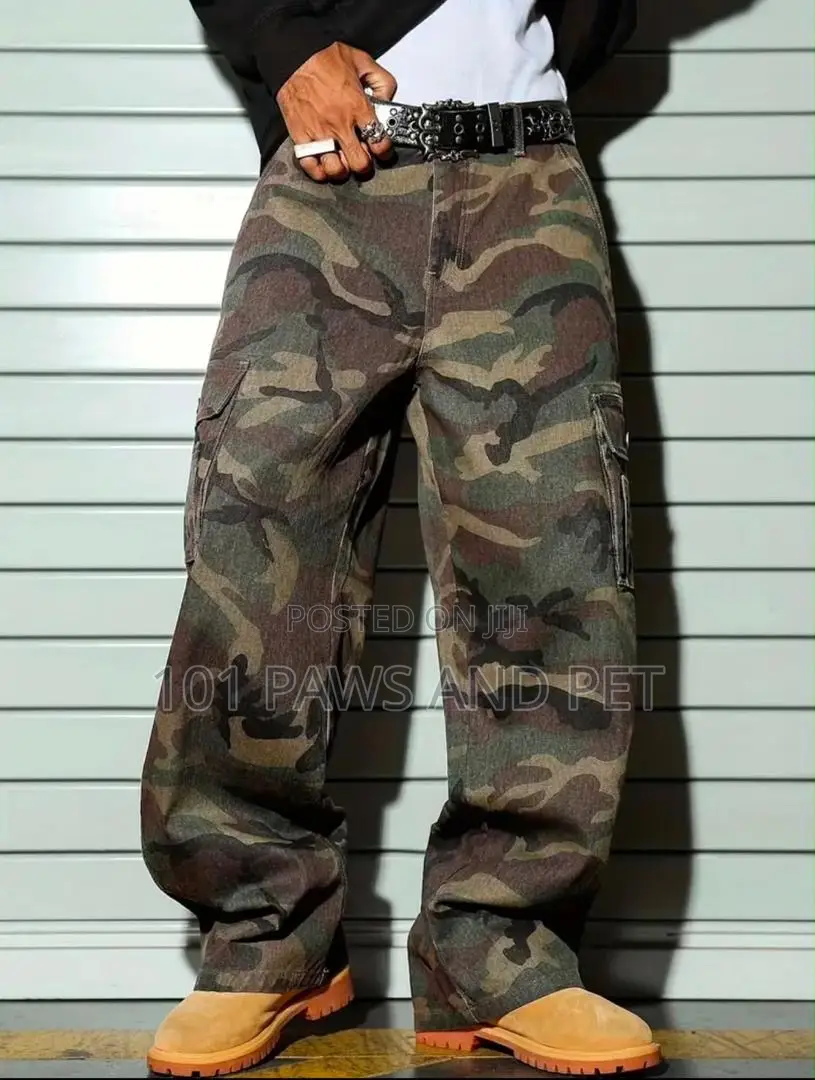 Camouflage Baggy Jeans Trouser