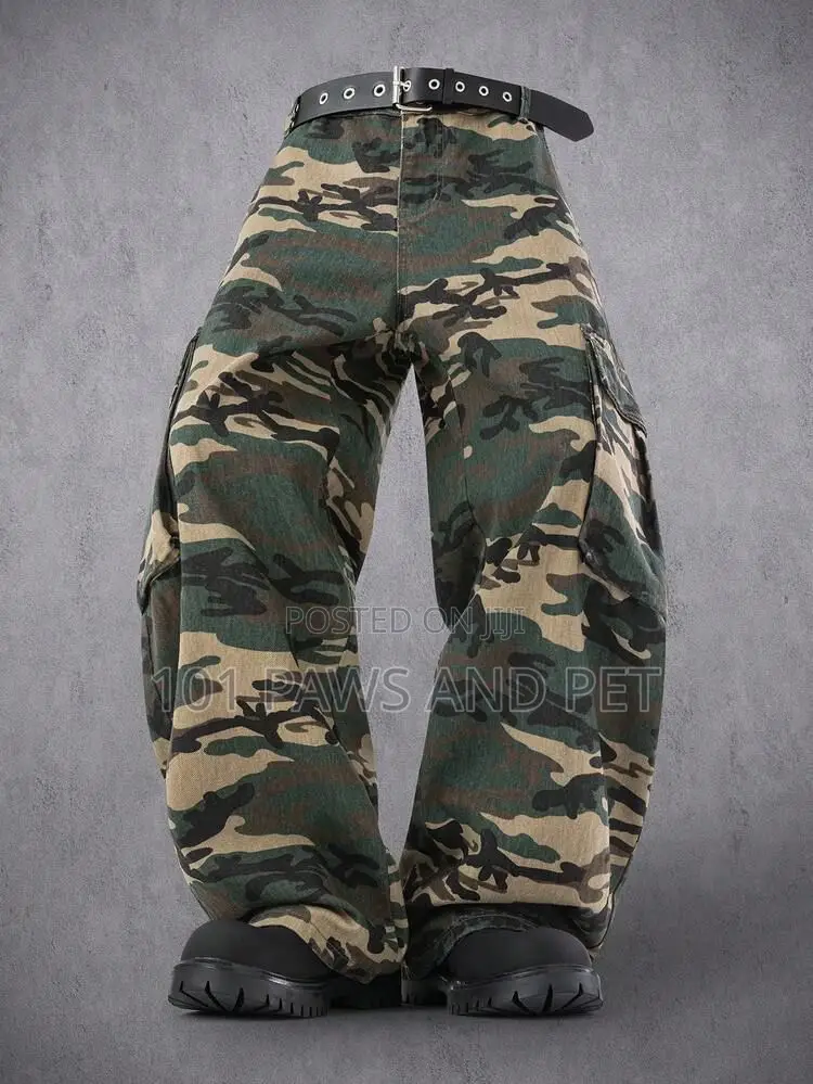 Camouflage Baggy Jeans Trouser