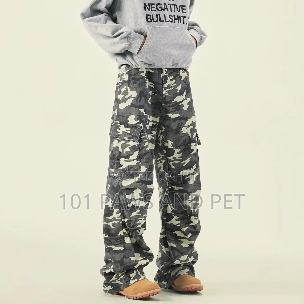 Camouflage Baggy Jeans Trouser