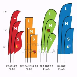 Teardrop,Feather,Telescopic Flag With Printing