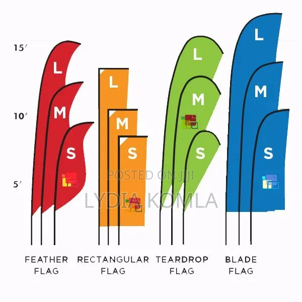 Teardrop,Feather,Telescopic Flag With Printing