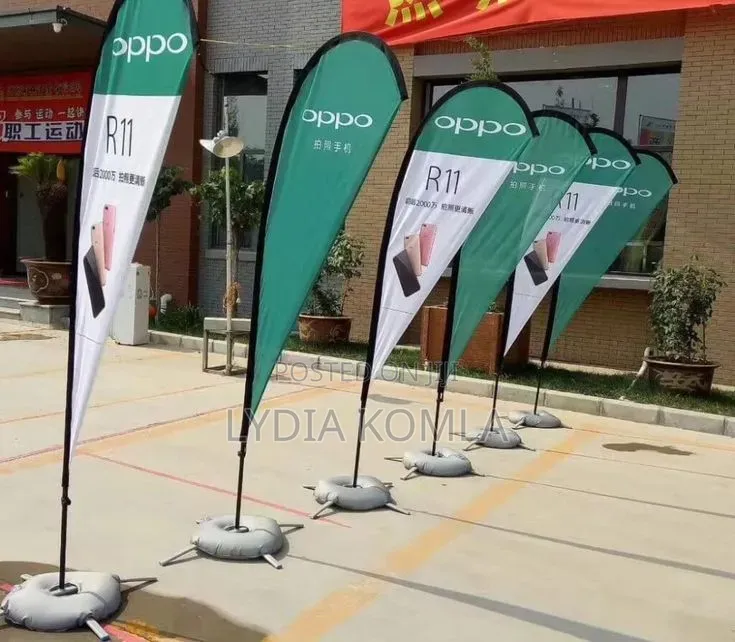 Teardrop,Feather,Telescopic Flag With Printing